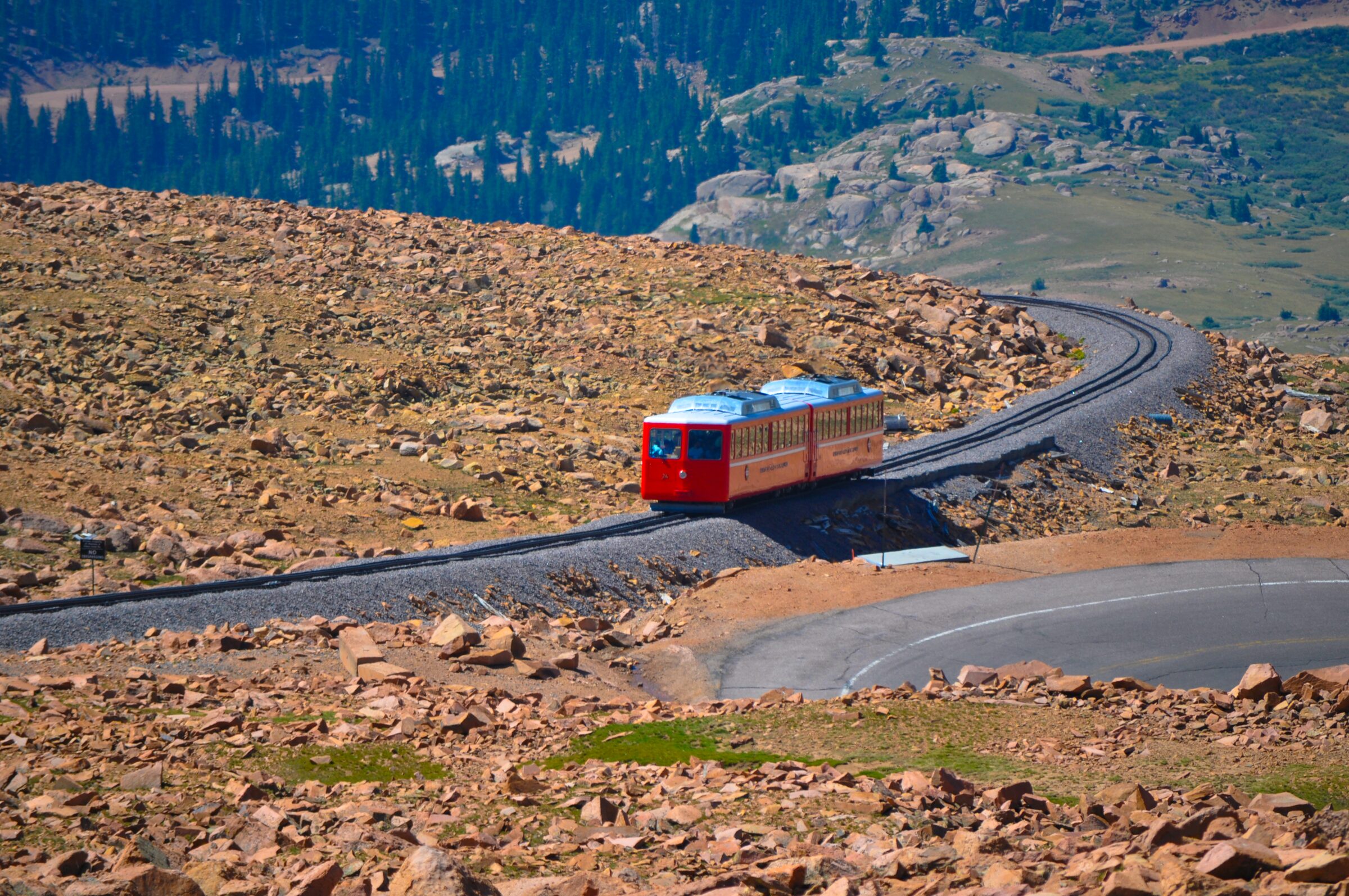Cog railway, above treeline